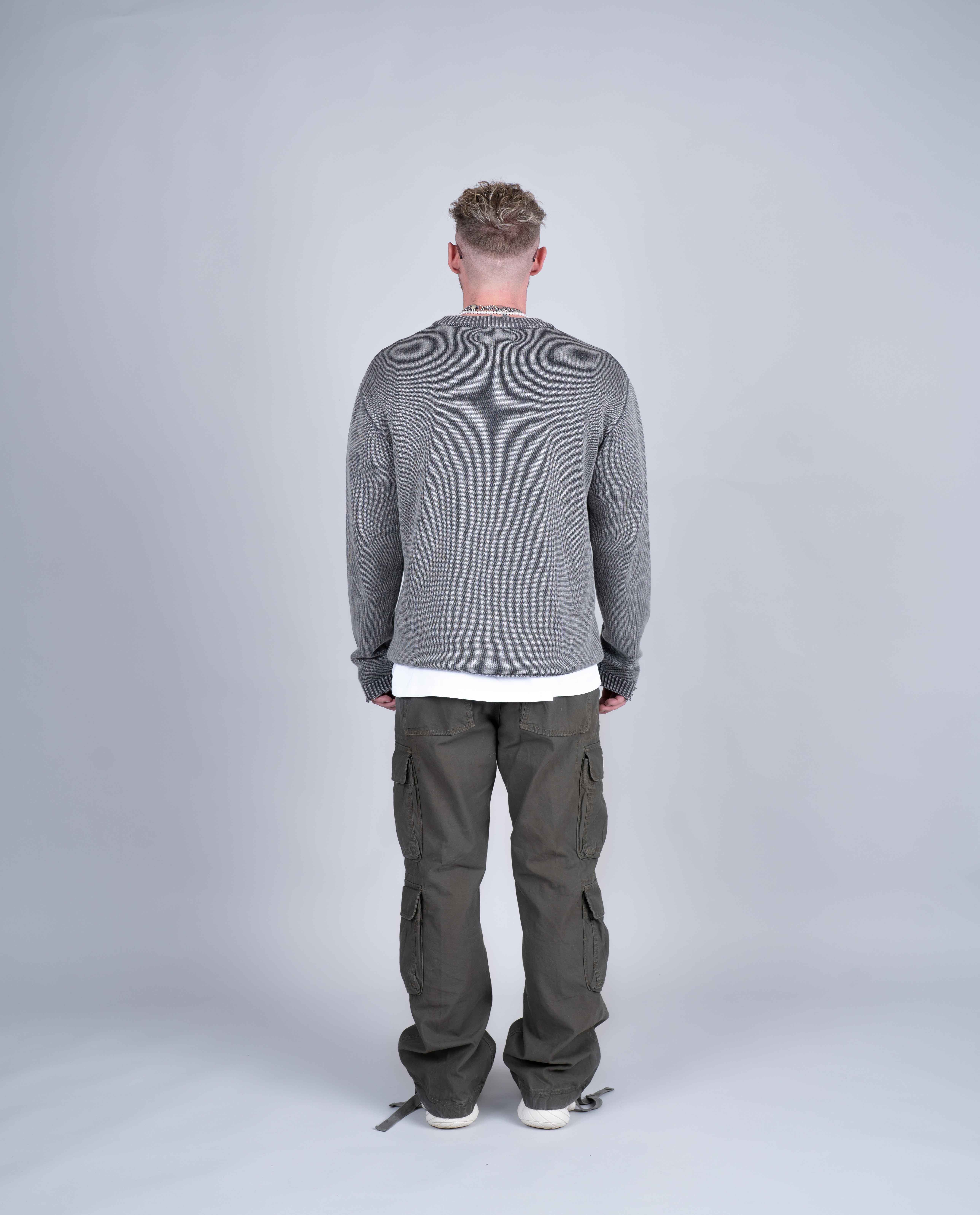 Knit Sweater Washed Grey